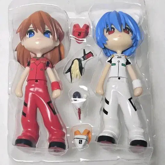 [BUNJANG] Evangelion Pinky:Street Rei Ayanami &amp; Asuka Langley Figures / 에반게리온 핑키스트리트 레이 아스카 고전 피규어