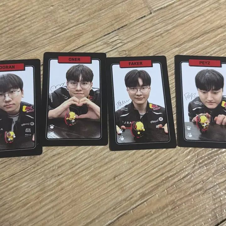 [BUNJANG] T1 Chunsik Keyring Plush Photocard Set / 티원 춘식 키링 인형 포카 도란 오너 페이커 케리아 페이즈 포토카드