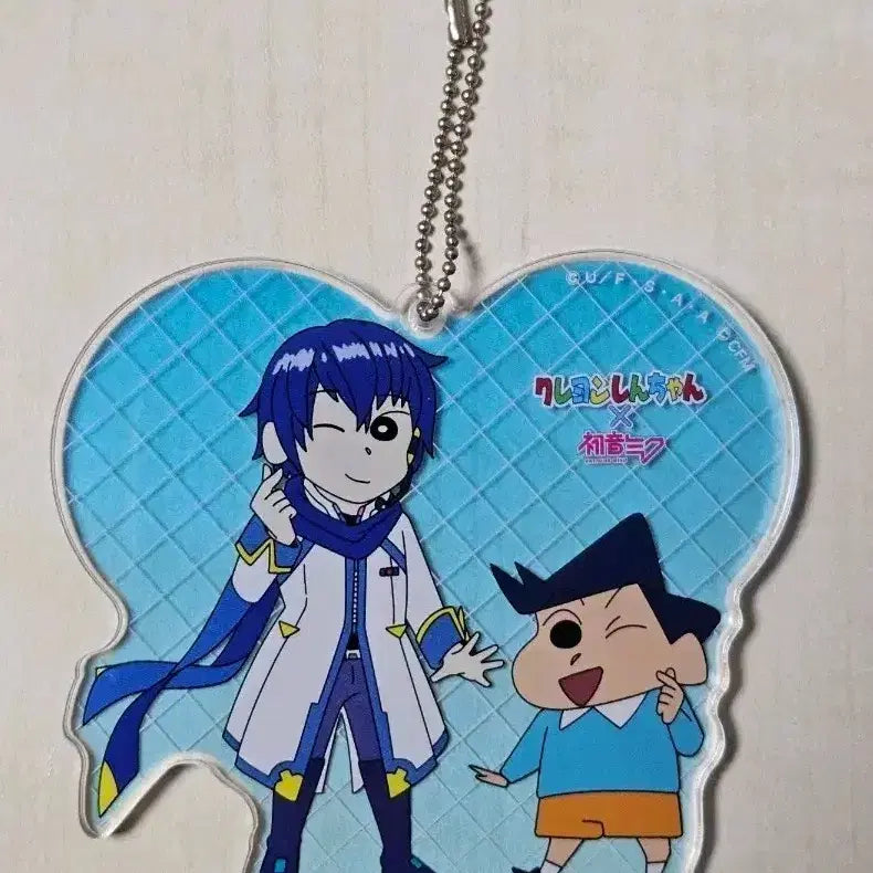 [BUNJANG] Vocaloid Kaito Crayon Shin-chan Collaboration Acrylic Keychain / 보컬로이드 카이토 짱구 콜라보 키링 KAITO