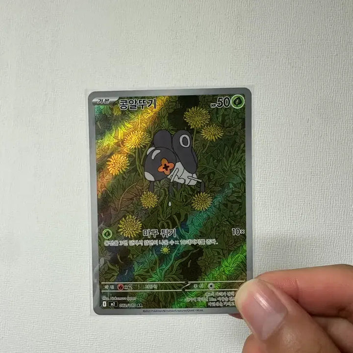 [BUNJANG] Pokemon Card Cocoonot AR Rare Card / 포켓몬카드 콩알뚜기 ar
