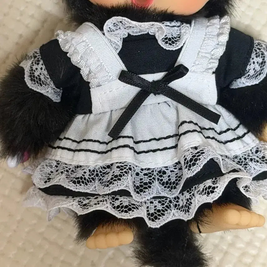 [BUNJANG] Monchhichi Maid Doll - Girl Version / 홍콩 몬치치 메이드 여아