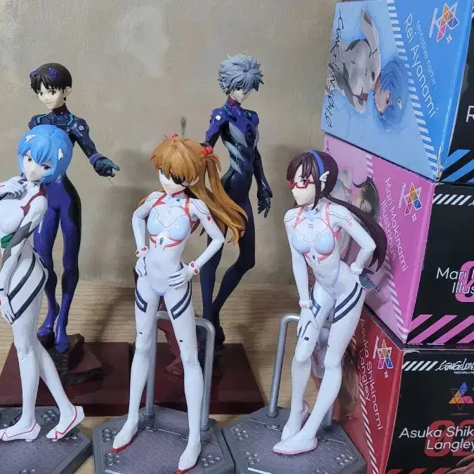 [BUNJANG] Evangelion Pilot Figure 5-Piece Bundle Set / (일괄판매) 에반게리온 파일럿 피규어 5종 일괄판매