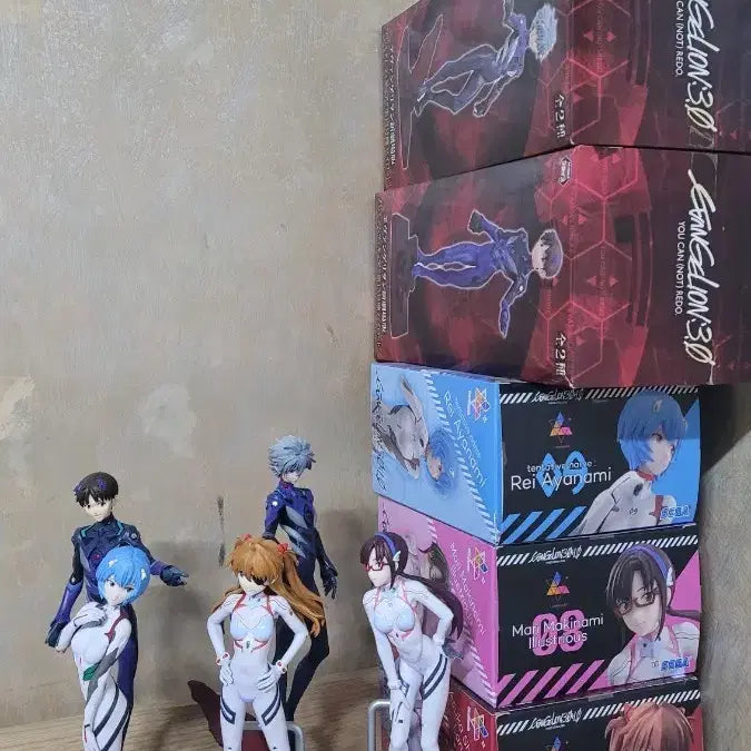 [BUNJANG] Evangelion Pilot Figure 5-Piece Bundle Set / (일괄판매) 에반게리온 파일럿 피규어 5종 일괄판매
