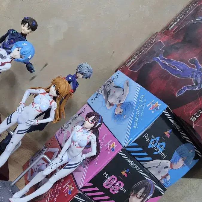 [BUNJANG] Evangelion Pilot Figure 5-Piece Bundle Set / (일괄판매) 에반게리온 파일럿 피규어 5종 일괄판매
