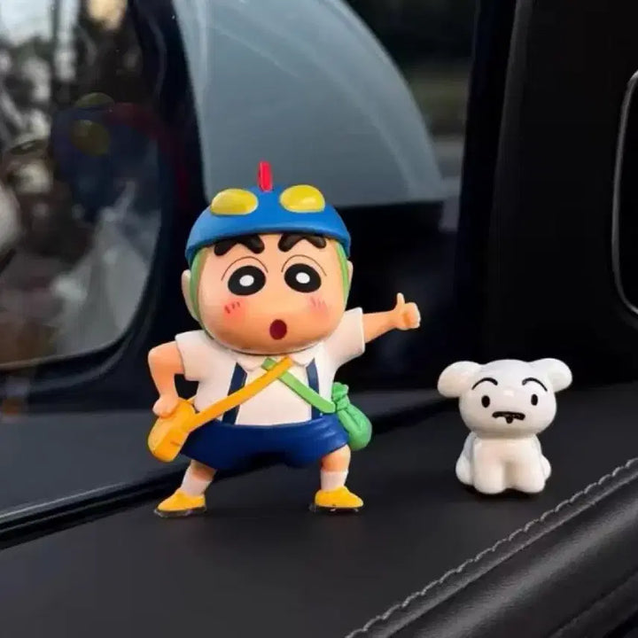 [BUNJANG] Crayon Shin-chan &amp; Shiroiinu White Dog Figure Set / [새상품] 짱구 흰둥이 피규어 세트