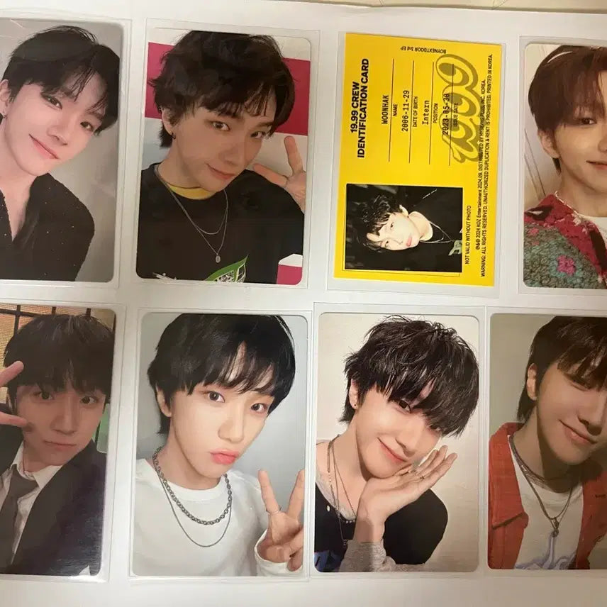 [BUNJANG] BOYNEXTDOOR Yunhak Photocard Bundle Set / 보이넥스트도어 운학 포카 일괄 판매