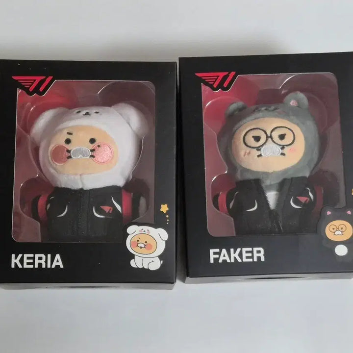 [BUNJANG] T1 Faker &amp; Keria Chunsiki Doll Photocard Bundle / T1 티원 춘식이 인형 포카 케리아 keria + 페이커 faker 판매