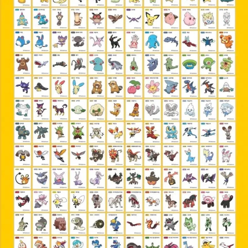 [BUNJANG] Pokemon Sticker Collection - Season 3 (154 Types) / 포켓몬 띠부씰 2024  시즌3 154종 띠부실 전종 완성본.