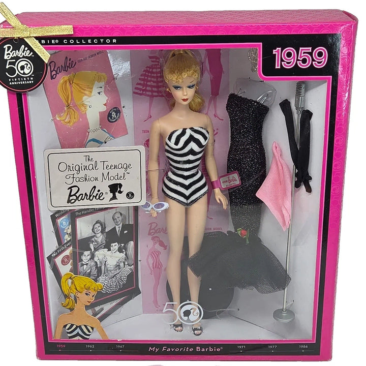 [BUNJANG] Barbie 50th Anniversary 1959 Original Barbie Collector Limited Edition (Sealed) / 미개봉 바비 50주년 1959 오리지널 바비 컬렉터 한정판