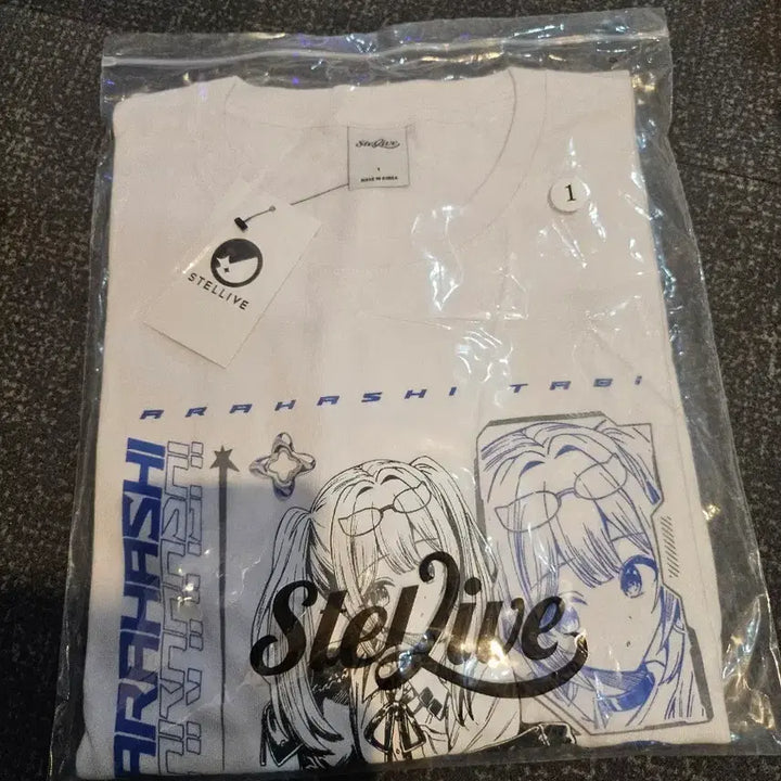 [BUNJANG] Stellive Arashi Tabi Short Sleeve T-Shirt (Size 1) / 스텔라이브 아라하시 타비 반팔 티셔츠