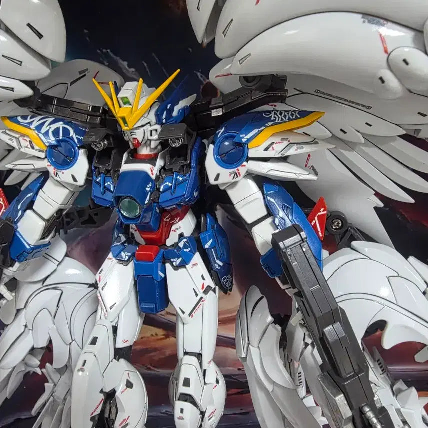 [BUNJANG] Bandai MG Wing Zero Custom Metal Frame + Tsuberg Display Model / 반다이 MG 버카 윙제로 커스텀 메탈 프레임+츠베르크 작 팝니다.