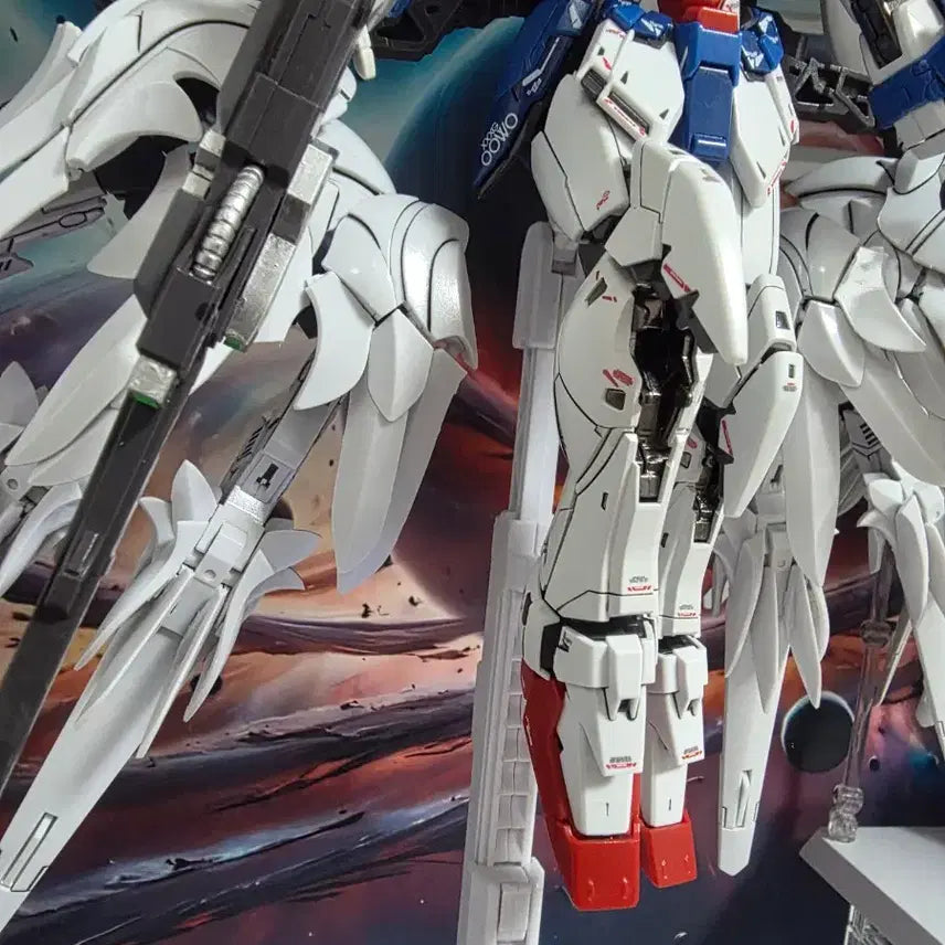 [BUNJANG] Bandai MG Wing Zero Custom Metal Frame + Tsuberg Display Model / 반다이 MG 버카 윙제로 커스텀 메탈 프레임+츠베르크 작 팝니다.