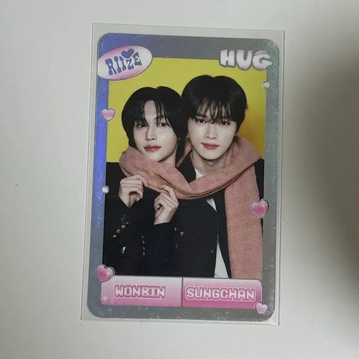 [BUNJANG] RIIZE Hug Secret Photocard Sungchan Wonbin / 라이즈 허그 트레카 순정즈 성찬 원빈 시크릿 포카 양도