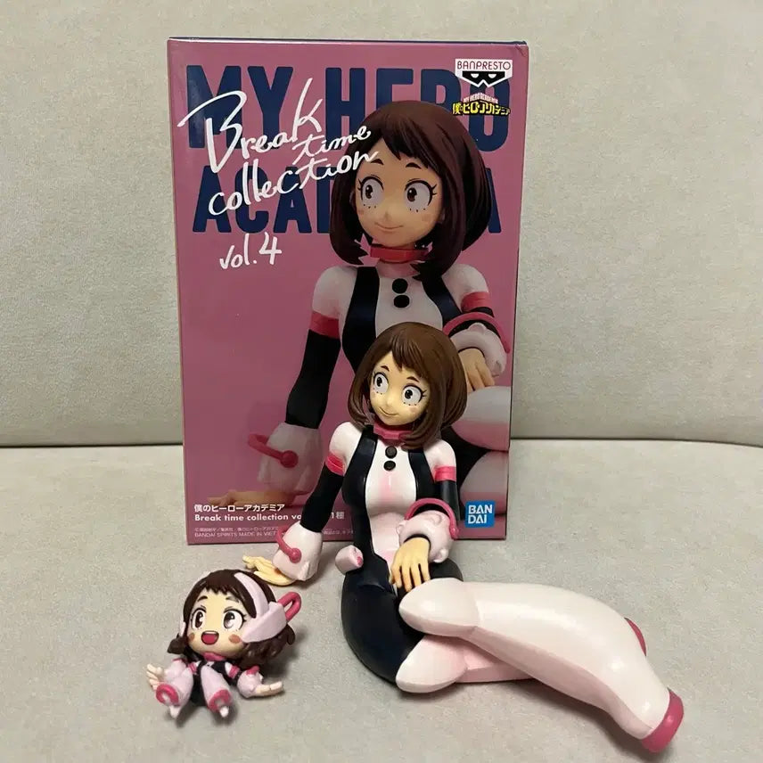 [BUNJANG] Banpresto Break Time Ochako Uraraka Figure &amp; Gacha Figure Bundle Set / 반프레스토 브레이크타임 우라라카 피규어+우라라카 가챠 일괄