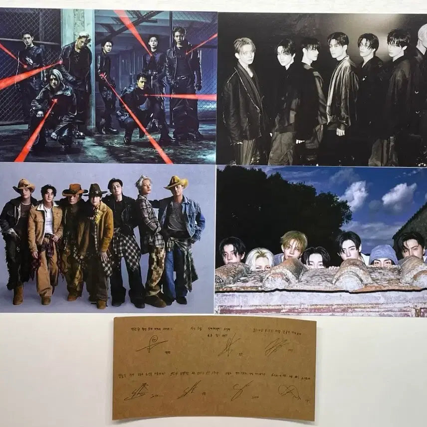 [BUNJANG] ENHYPEN Vampire is Coming Signed Postcard and Chocolate Message Set / 엔하이픈 역조공 엽서 싸인 초콜렛문구 판매 뱀파이어이즈커밍