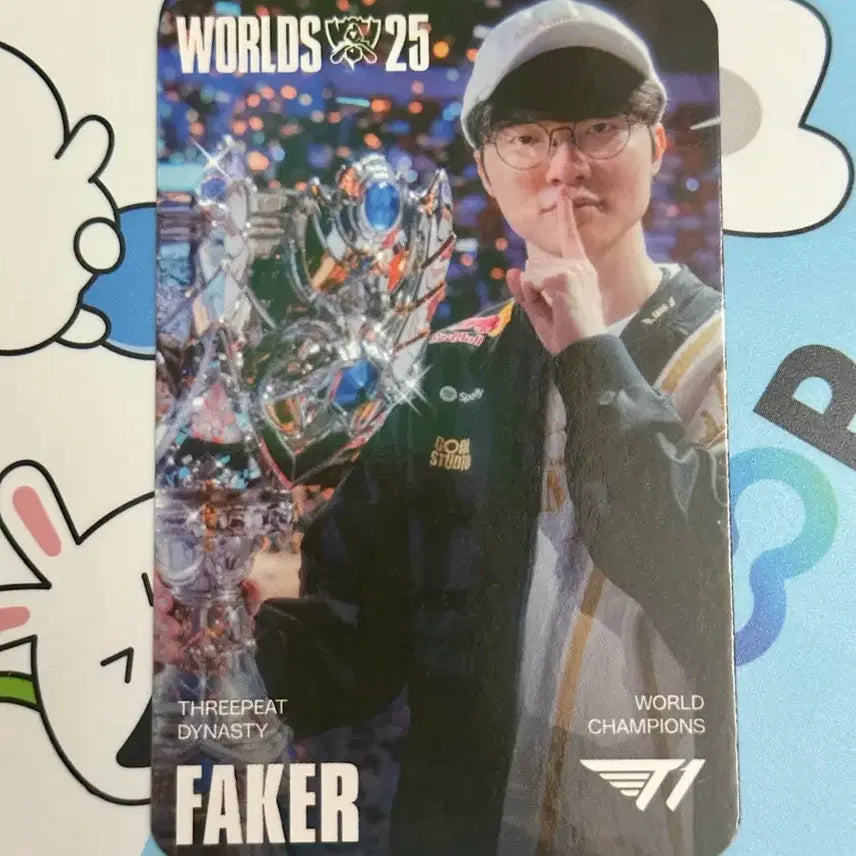 [BUNJANG] T1 Faker MSI Worlds 2023 Photocard / msi 월즈 포카 페이커