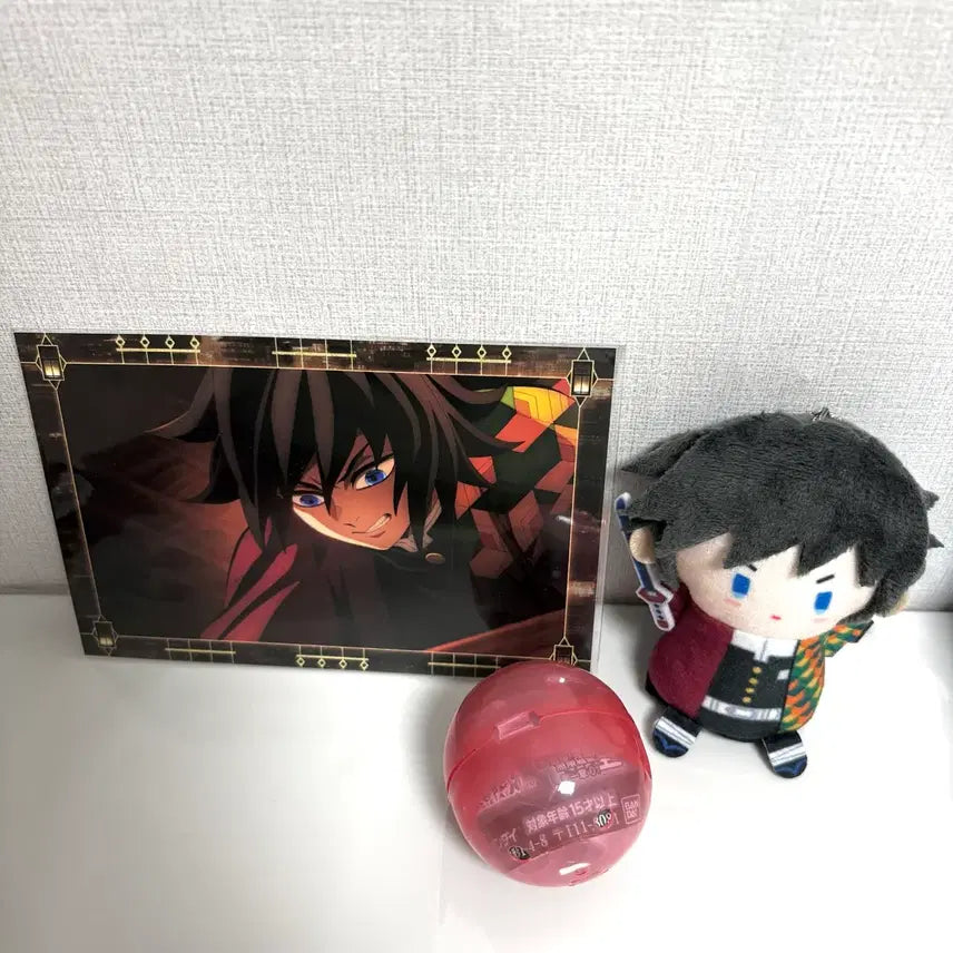 [BUNJANG] Demon Slayer: Mugen Train Arc Postcard Swarasetai Gacha Figure Finger Plush / 귀멸의 칼날 기유 무한성편 포스트 카드 스와라세타이 가챠 피규어 누이