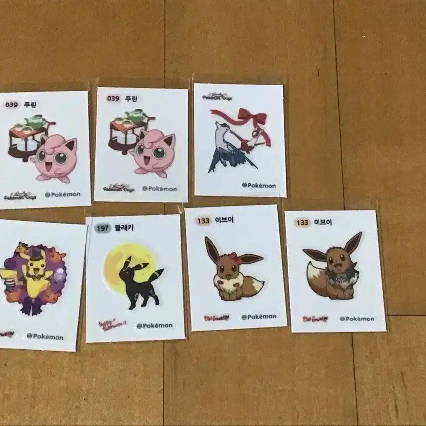 [BUNJANG] Pokemon Stickers Lovely Halloween Bundle Set / 포켓몬 띠부씰 러블리 할로윈