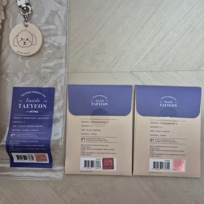 [BUNJANG] Taeyeon Fan Meeting Inside Taeyeon Photocard Set + Pouch Keyring Set / 태연 팬미팅 인사이드 태연 포카 세트+파우치 키링 세트