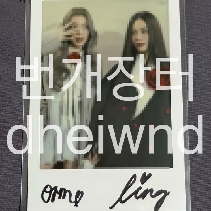 [BUNJANG] Lingorm Japan Fan Meeting Signed Polaroid / 링옴 일본 팬미팅 친필싸인 폴라로이드 옴콘나팟 링링퀑 lingorm