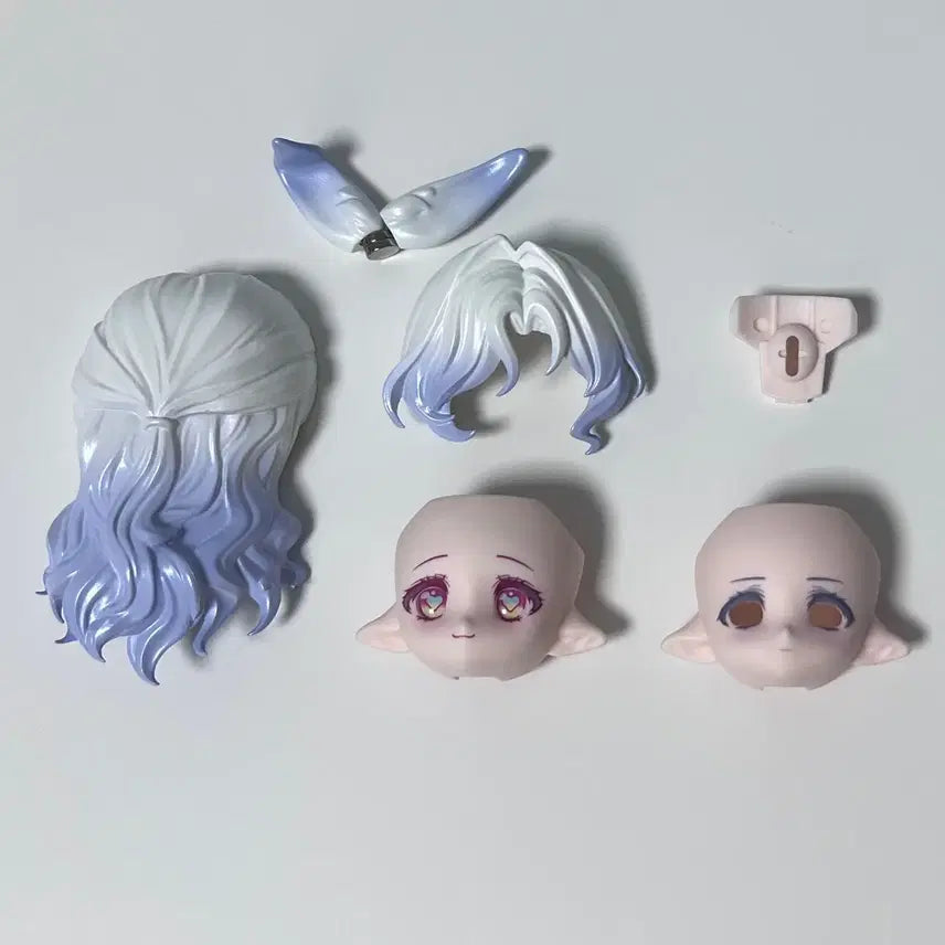 [BUNJANG] COME4FREE Blind Doll BJD 1/12 Wig + Secret Face Plate Set / 블라인드 구체관절인형 BJD 1/12 헤드+바디+옷 세트