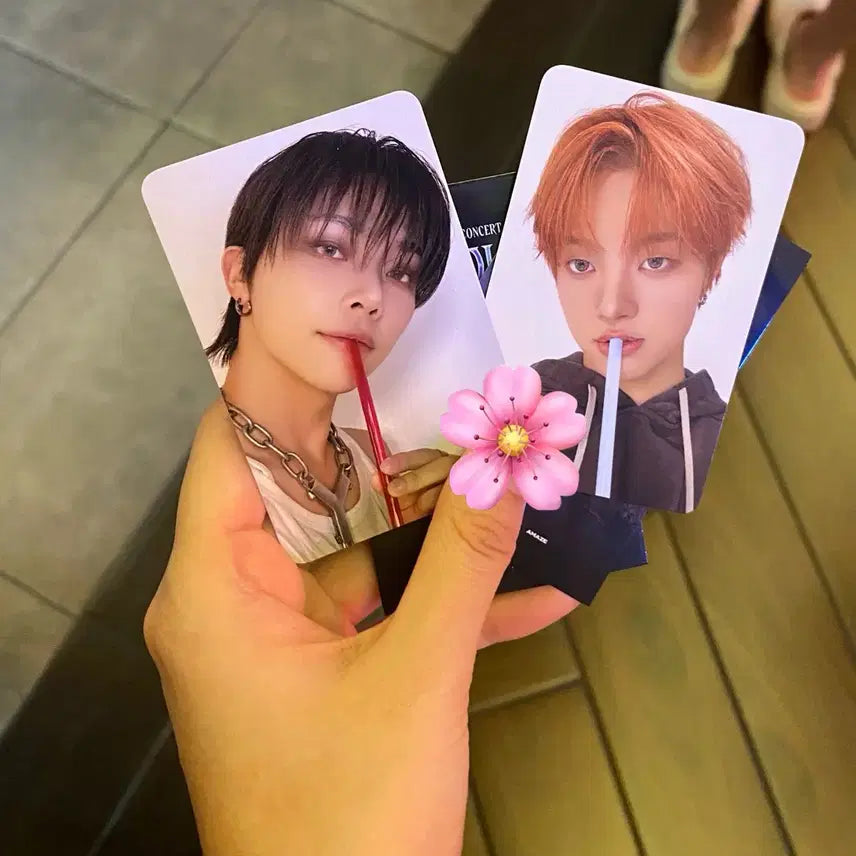 [BUNJANG] ENHYPEN VR Concert POB Straw Photocard - Ej + Nicholas (Bundle Set) / 앤팀 vr 콘서트 특전 빨대 포카 의주 니콜라스