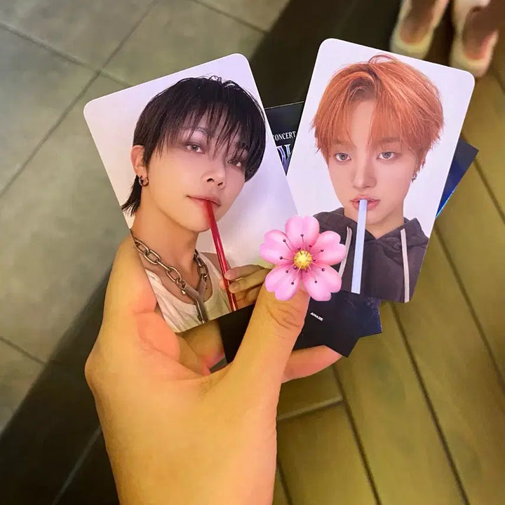 [BUNJANG] ENHYPEN VR Concert POB Straw Photocard - Ej + Nicholas (Bundle Set) / 앤팀 vr 콘서트 특전 빨대 포카 의주 니콜라스