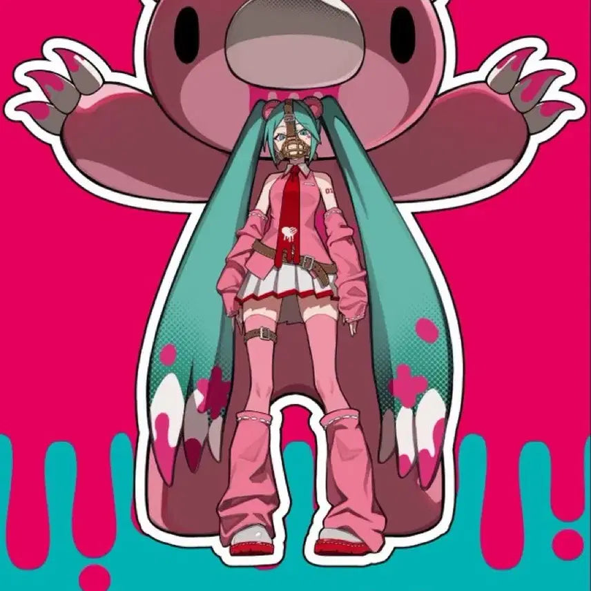 [BUNJANG] Vocaloid Hatsune Miku x Gloomy Bear Collaboration Acrylic Stand / 글루미베어 보컬로이드 하츠네 미쿠 콜라보 아크릴스탠드
