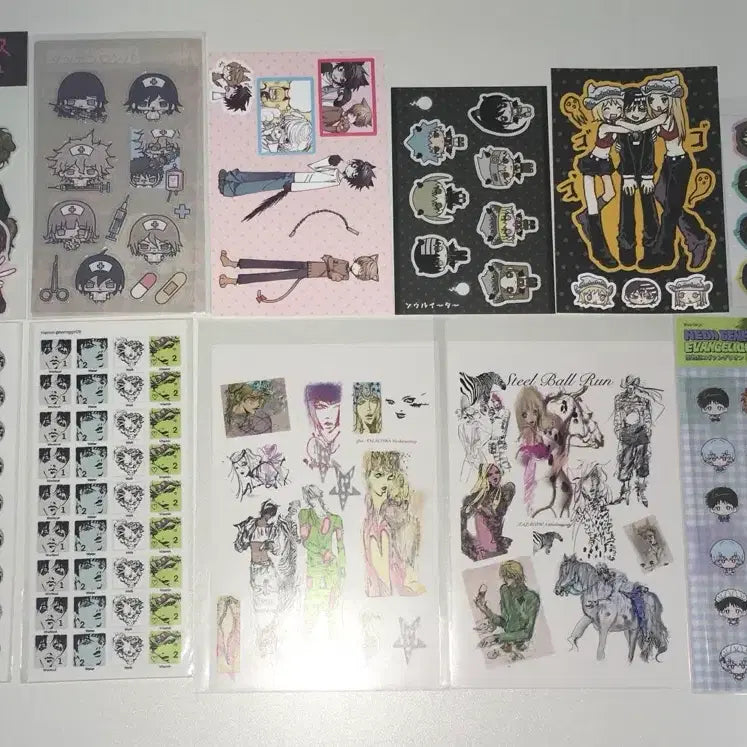 [BUNJANG] Various Anime Sticker Bundle (Code Geass, Danganronpa, JoJo, Soul Eater, Death Note, Evangelion) / 이차굿즈 스티커 코드기어스 단간론파 죠죠 소울이터 데스노트 에반게리온