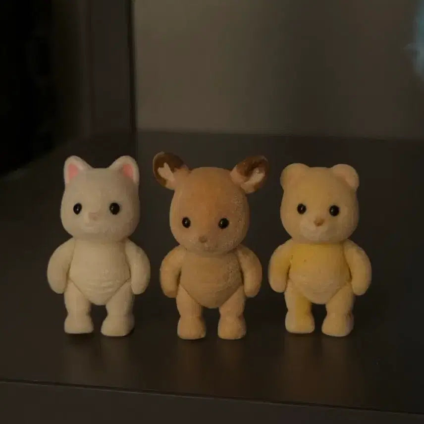 [BUNJANG] Sylvanian Families Old Silk Cat Deer Bear Bundle Set / 실바니안 올드 실크캣 사슴 곰