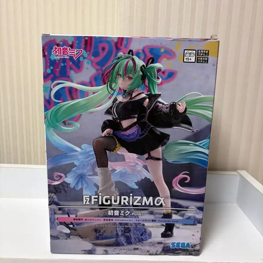 [BUNJANG] Sega Figure-ism Hatsune Miku Punk Ver. 1/7 Scale Figure / [미개봉] 세가 피규어리즘 하츠네 미쿠 펑크 하츠네미쿠 미소녀 피규어