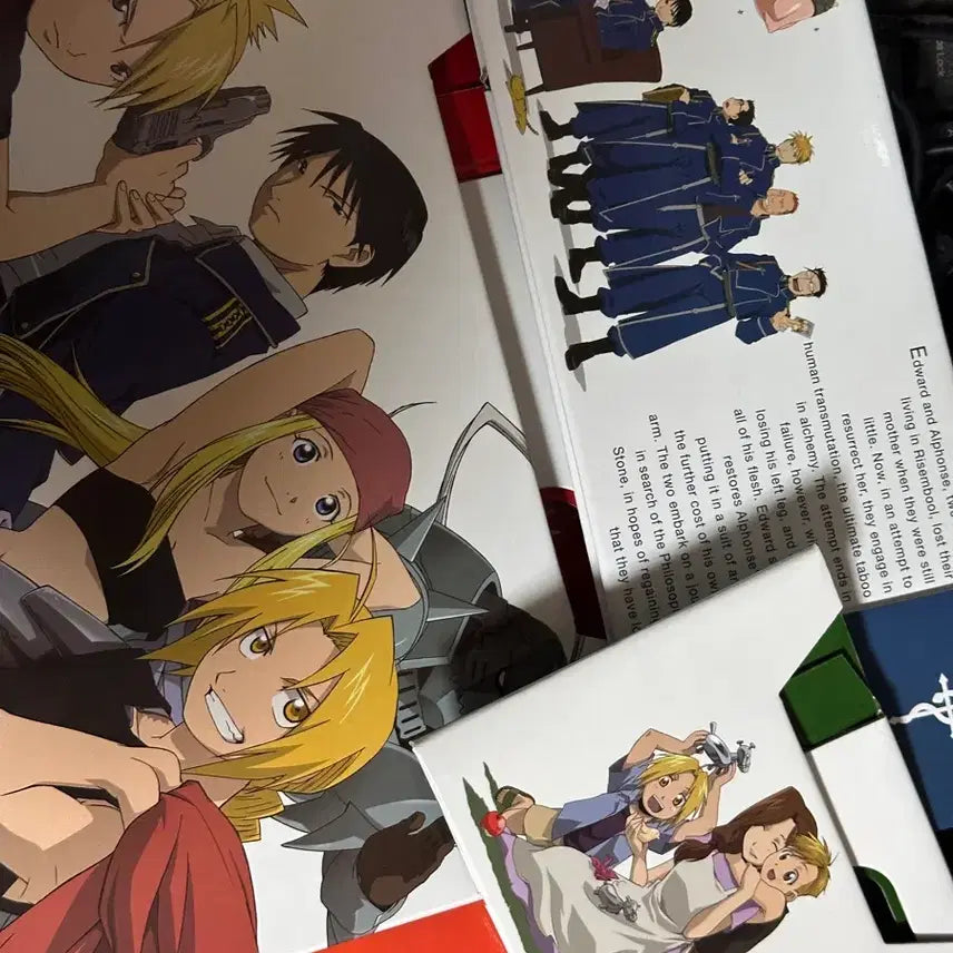 [BUNJANG] Fullmetal Alchemist Original Art Paper Box Set (3 Types) / 강철의 연금술사 강연금 하가렌 원화 페이퍼박스 3종 세트