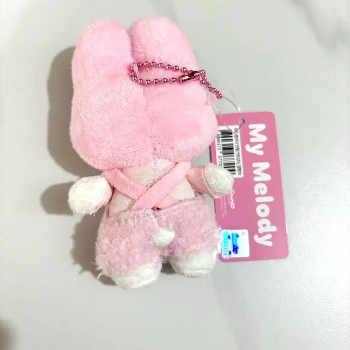 [BUNJANG] Sanrio My Melody Overalls Mini Plush Keychain 10cm / 산리오 마이멜로디 마멜 멜빵 10cm 인형 미니 키링 판매