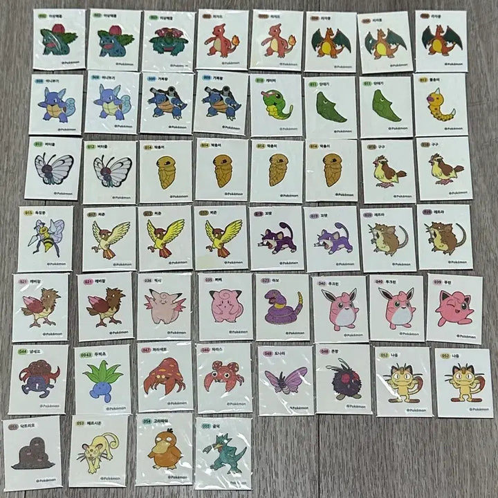 [BUNJANG] Generation 1 Sticker Bundle Set / 1세대 포켓몬 띠부씰 일괄