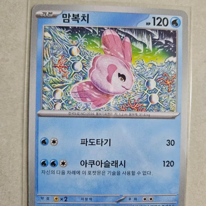 [BUNJANG] Pokemon Card "Mambochi" (Shinjikanda) / 포켓몬 카드 맘복치 (신지칸다)