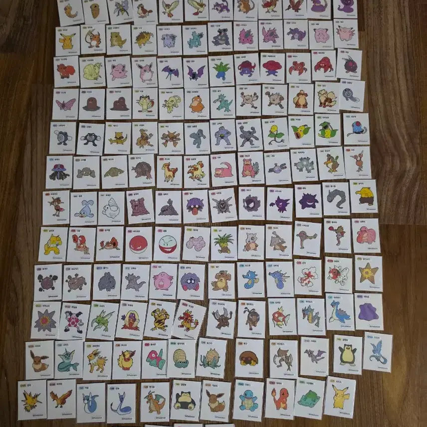 [BUNJANG] Pokemon Stickers (1st &amp; 2nd Gen) - Full Set (275 pcs) / 포켓몬 띠부씰 1세대159종 2세대116 전종 275장 일괄판매합니다