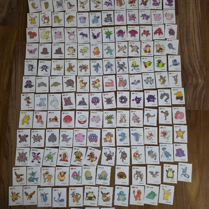 [BUNJANG] Pokemon Stickers (1st &amp; 2nd Gen) - Full Set (275 pcs) / 포켓몬 띠부씰 1세대159종 2세대116 전종 275장 일괄판매합니다