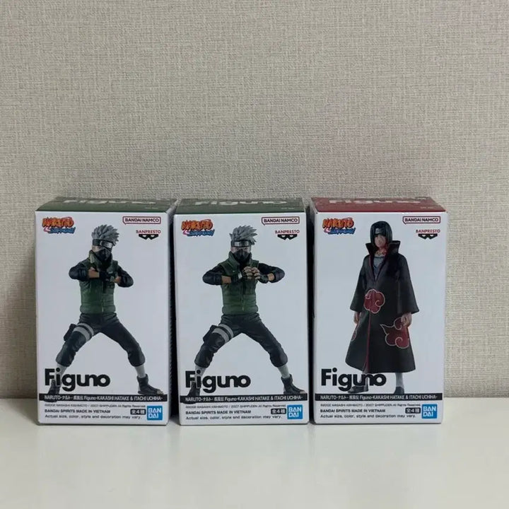 [BUNJANG] Figuno Naruto Kakashi &amp; Itachi Figures (Sealed, 3-Figure Bundle) / (미개봉,4종일괄)피그노 figuno 나루토 카카시 이타치 피규어