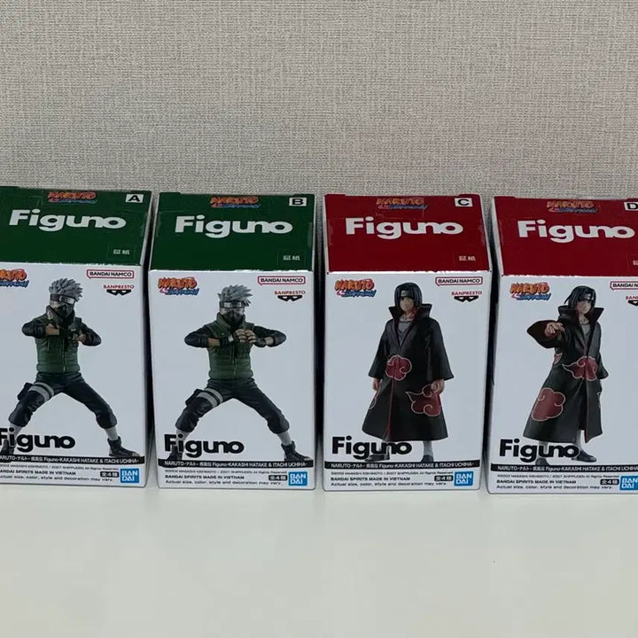 [BUNJANG] Figuno Naruto Kakashi &amp; Itachi Figures (Sealed, 3-Figure Bundle) / (미개봉,4종일괄)피그노 figuno 나루토 카카시 이타치 피규어