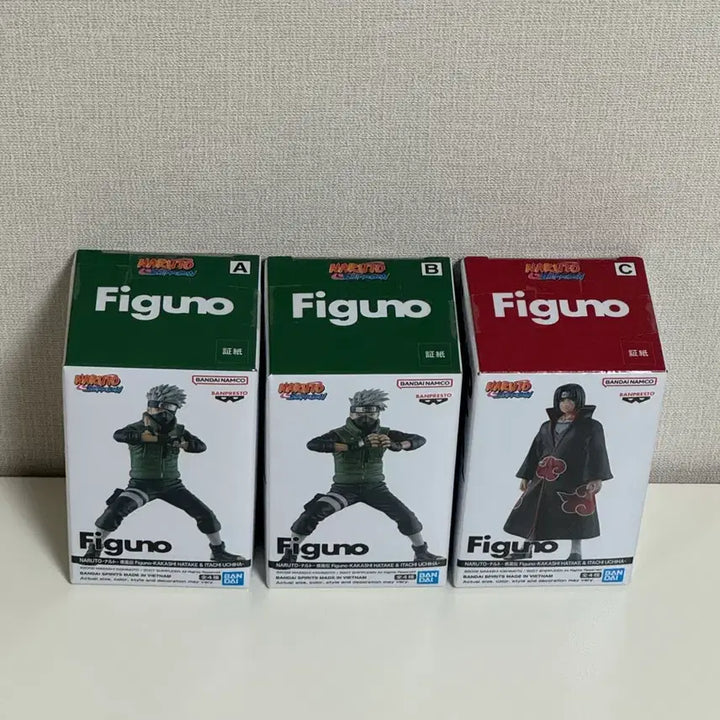 [BUNJANG] Figuno Naruto Kakashi &amp; Itachi Figures (Sealed, 3-Figure Bundle) / (미개봉,4종일괄)피그노 figuno 나루토 카카시 이타치 피규어