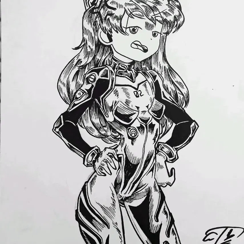 [BUNJANG] Custom Character Line Art Illustration Commission / [커미션] 캐릭터 선화 일러스트 / 자캐, 2차 창작 모두 가능