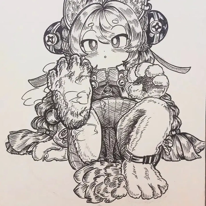 [BUNJANG] Custom Character Line Art Illustration Commission / [커미션] 캐릭터 선화 일러스트 / 자캐, 2차 창작 모두 가능