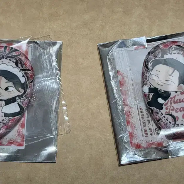 [BUNJANG] Lebom Salon de Lebom Ju Pyong Heart Can Badge / Lebom 레봄 살롱 드 르봄 주의평화 주평 하트 캔뱃지