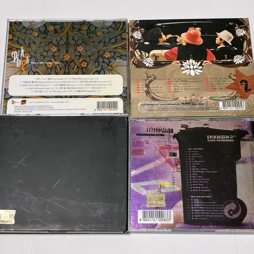 [BUNJANG] Epik High Bundle Set 4 Albums (Unsealed) / 에픽하이 개봉 앨범 4개 일괄 판매