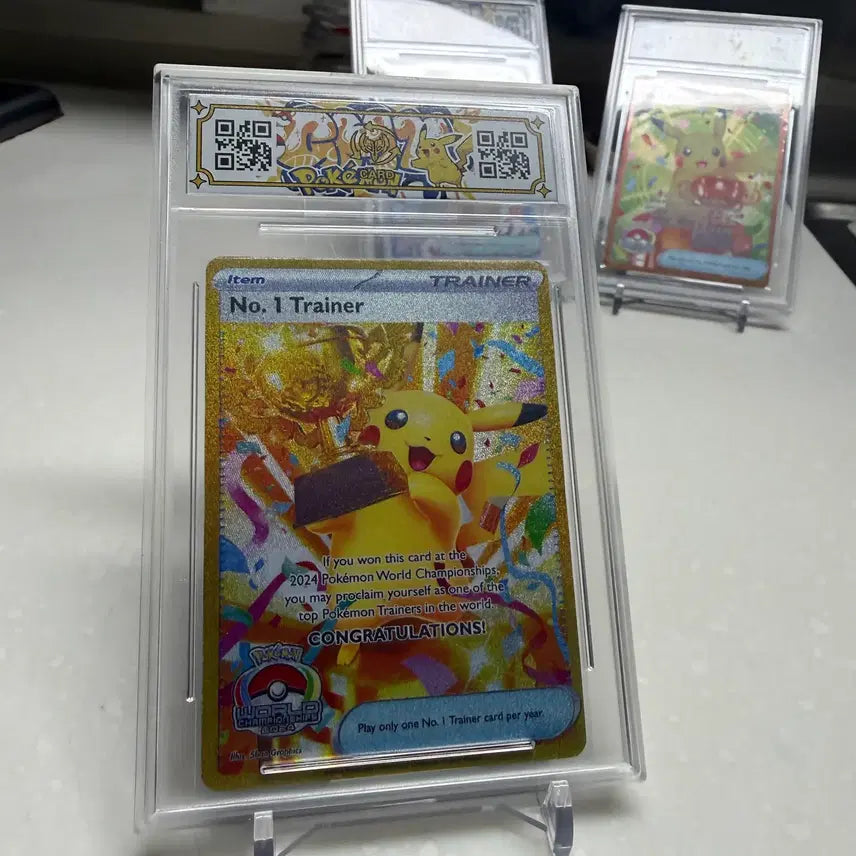 [BUNJANG] Pokemon World Championships 2025 Trophy Card Replica Set / 안전결제) 포켓몬스터 2024년 월드 챔피언십 트로피 카드 오리카