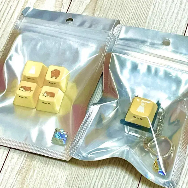 [BUNJANG] ODD STUDIO Digimon Keycap Keyring Patamon Bundle Set / 오드스튜디오 디지몬 키캡 키링 희망 파닥몬 세트 일괄