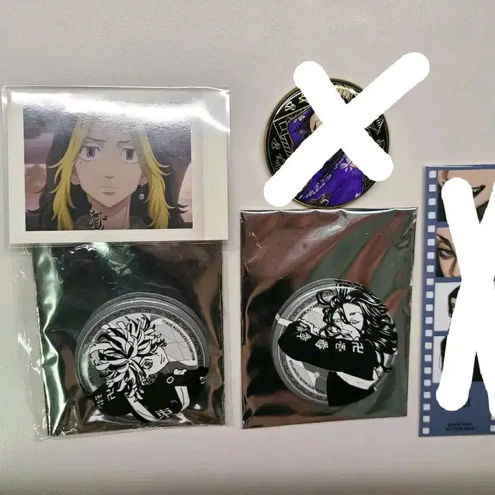 [BUNJANG] Tokyo Revengers Original Art Exhibition Can Badge Set - Baji Keisuke &amp; Kazutora Hanemiya (Limited Edition) / 도쿄리벤져스 도리벤 원화전 캔뱃지 바지 케이스케 카즈토라 au바지 특전