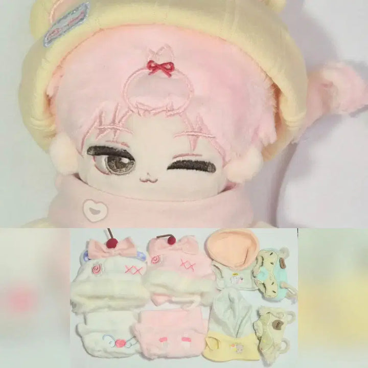 [BUNJANG] Bundle Set 10cm Demutjoo Park Mundae Strawberry Cream Daeng 10cm Doll Clothes / 일괄!! 10cm 데못죽 박문대 속성 딸기크림댕 10깅 인형옷