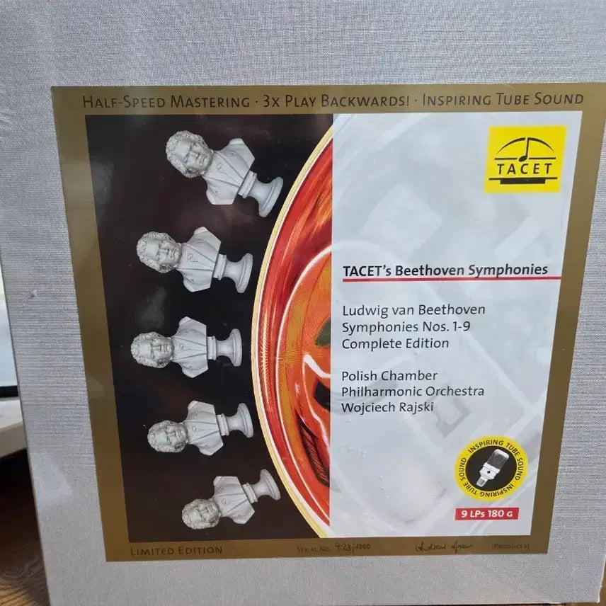 [BUNJANG] Tacet Beethoven Complete Symphonies 9LP Box Set (180g Heavyweight Vinyl, Half-Speed Mastering) / Tacet 오디오파일 베토벤교향곡 전집 9LP박스