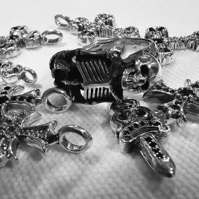 [BUNJANG] CRAZY PIG Sterling Silver Skull Ring / 은,크레이지피그,명품반지,실버,은반지,해골반지,스컬링